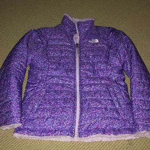 Kids North Face Reversible Winter Jacket